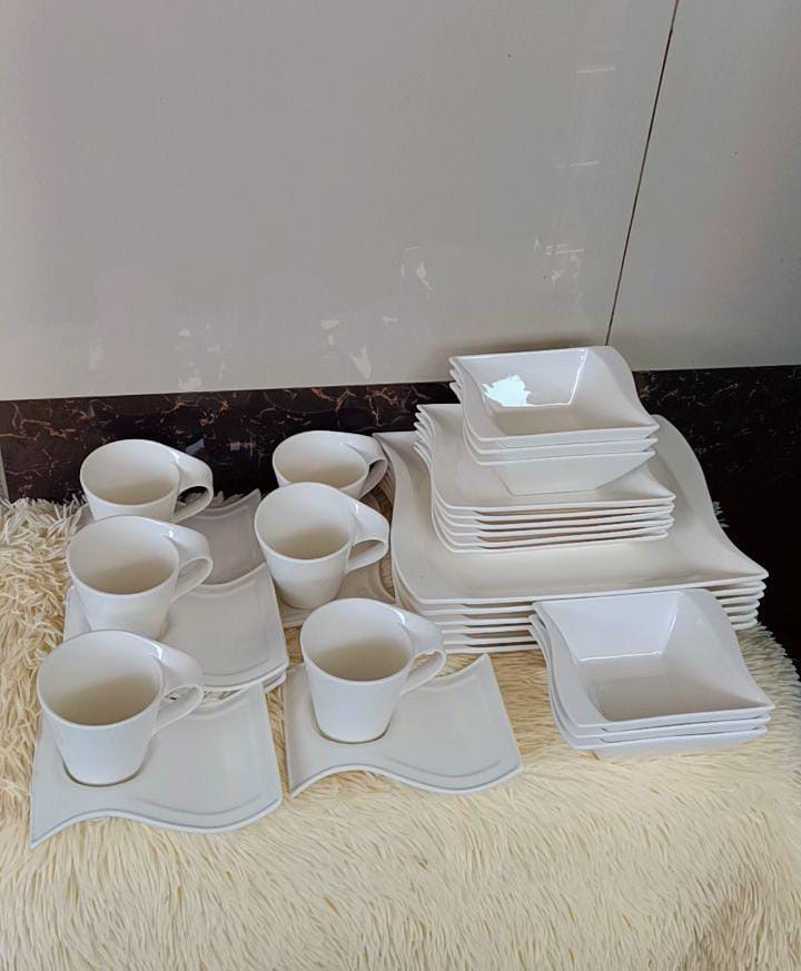 24pc wavy dinnerset