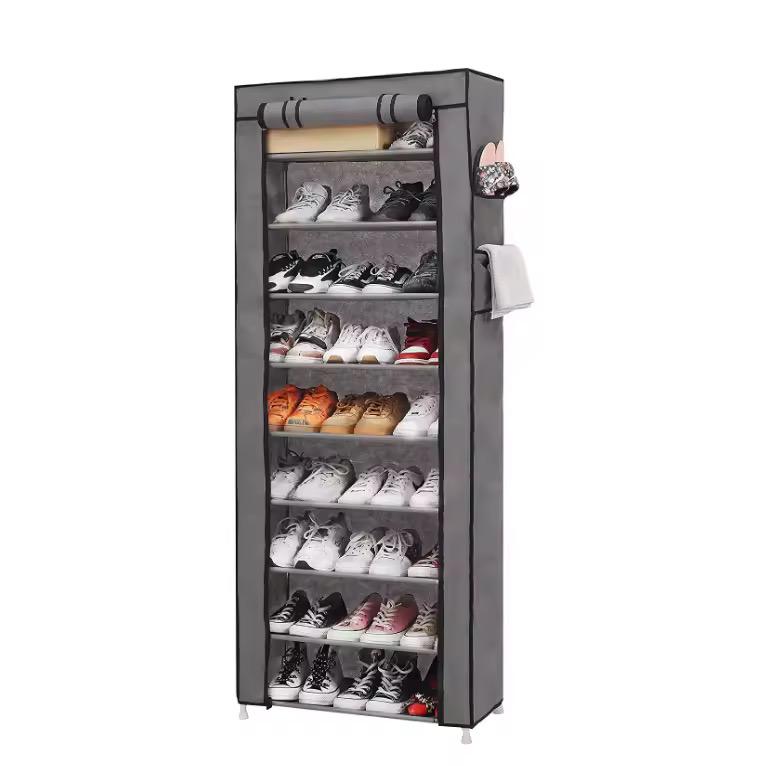 10 Tier Non-Woven Fabric Shoe Rack Organizer