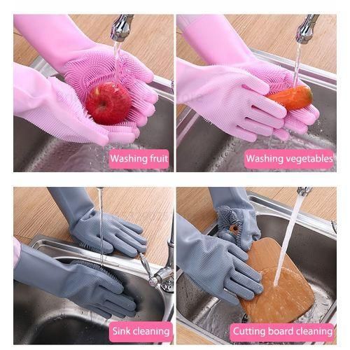 Silicone washing gloves