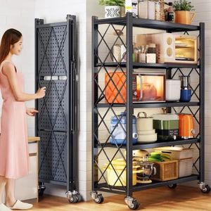 Foldable 5 layer rack/organizer
