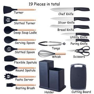19pc silicone spoon set