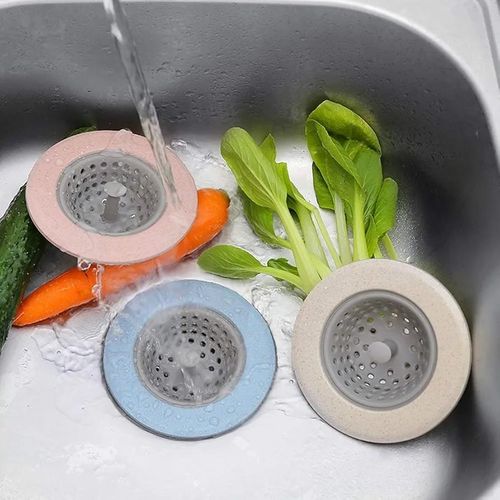 Silicone sink strainer