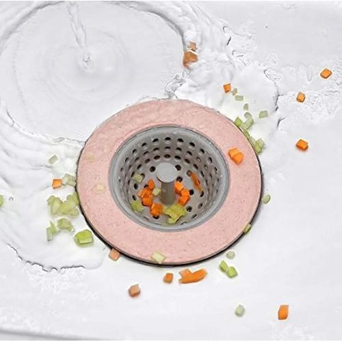 Silicone sink strainer