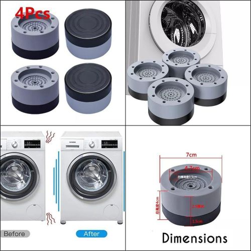 4pcs Washing Machine Anti-vibration Pads Shock And Noise Cancellation Pads