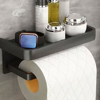 Tissue holder with phone holder