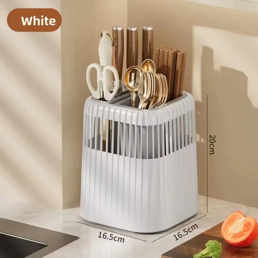 Multi-Functional Rotating cutlery & Utensil Rack