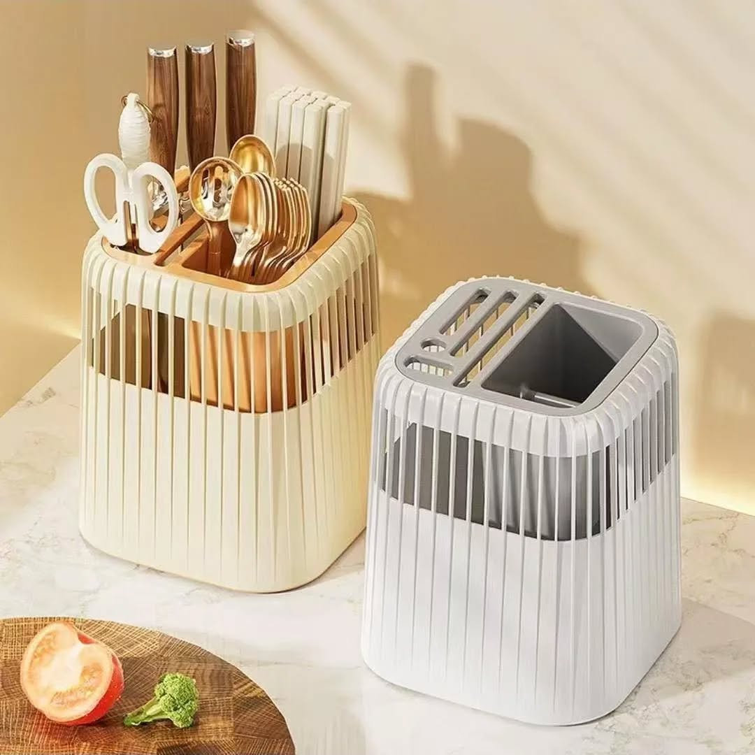 Multi-Functional Rotating cutlery & Utensil Rack