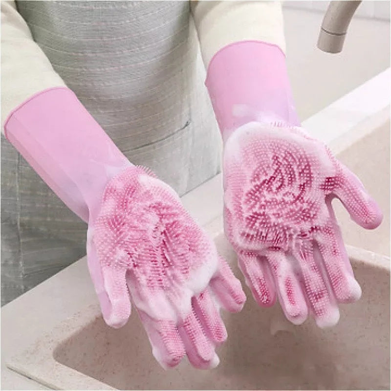 Silicone washing gloves