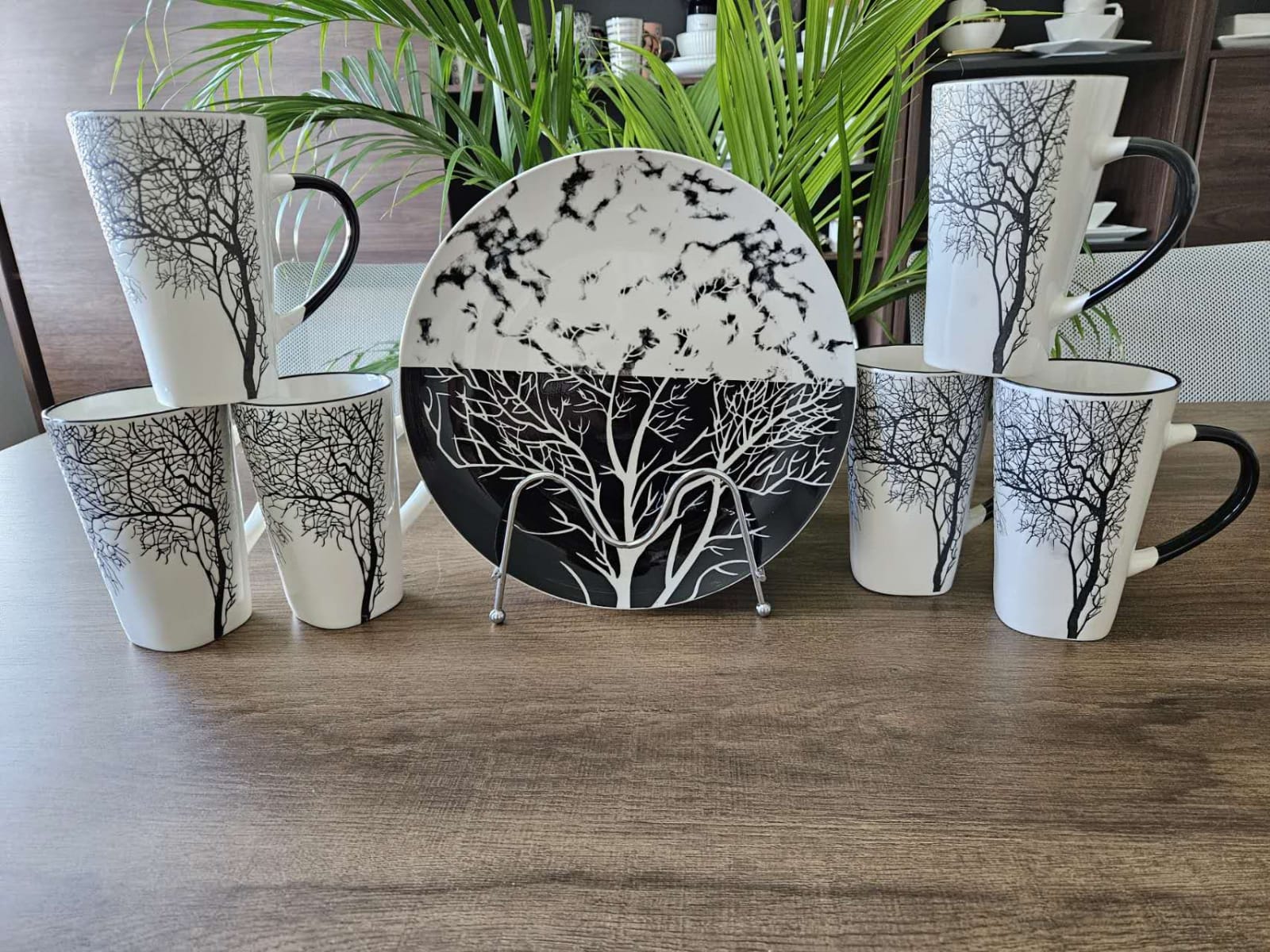 Plate and mugs set #003