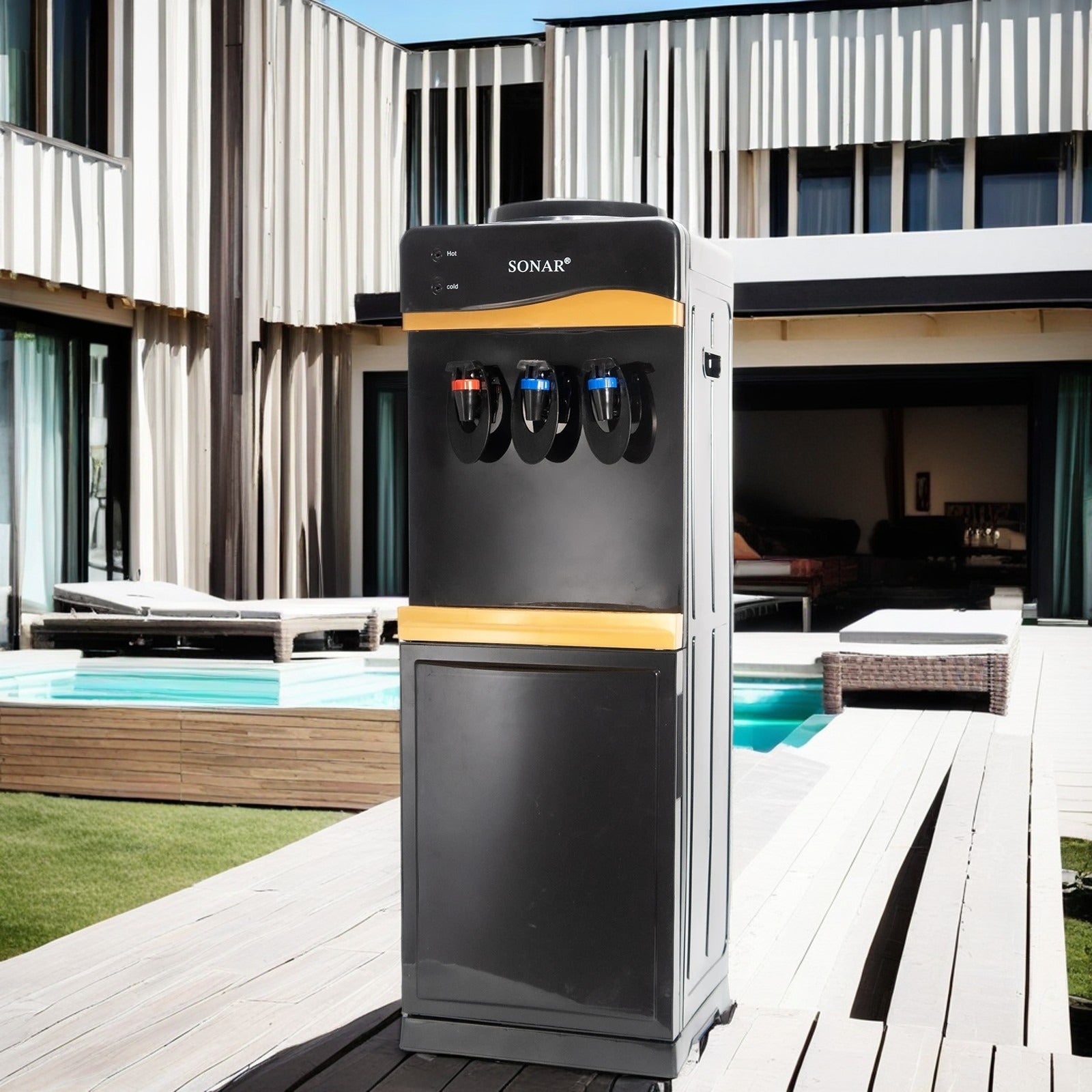 Sonar 3 taps hot, normal and cold dispenser