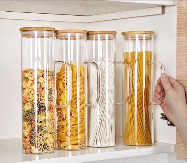 Glass cereal jars