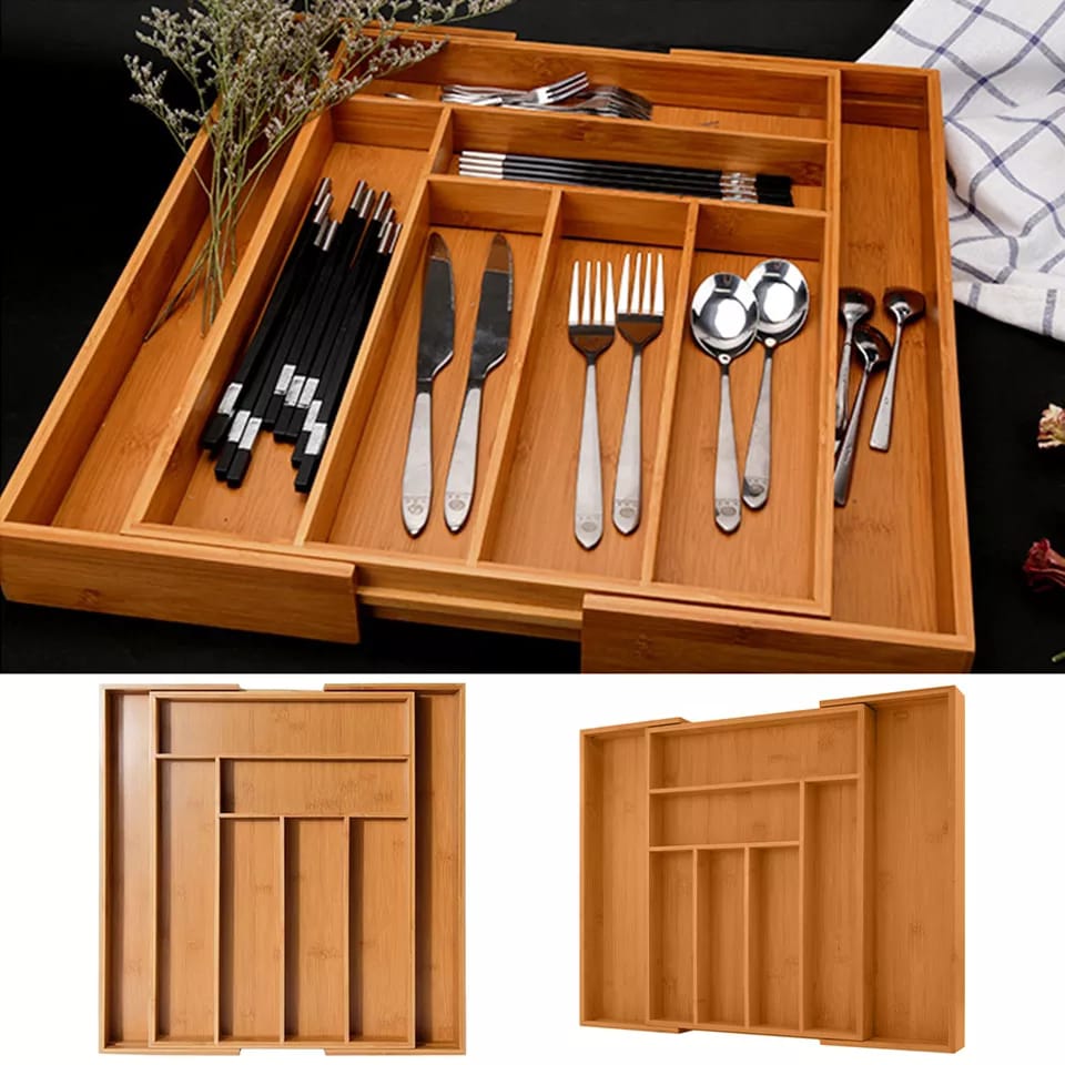 Expandable cutlery organizer