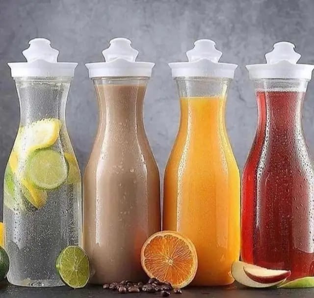 Acrylic juice/beverage bottle