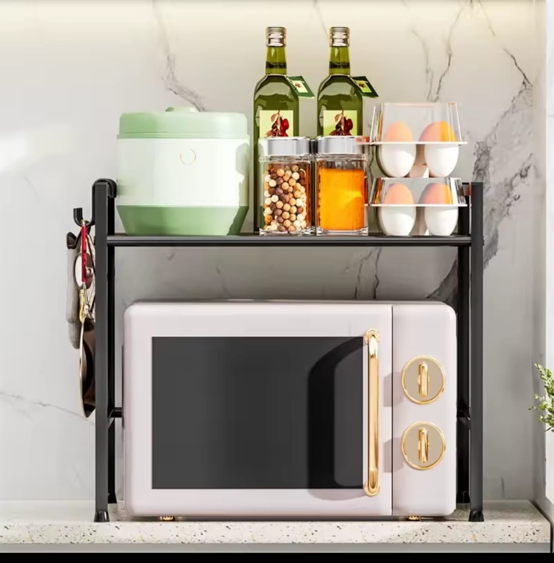 Single Layer Heavy-duty Adjustable Microwave Stand