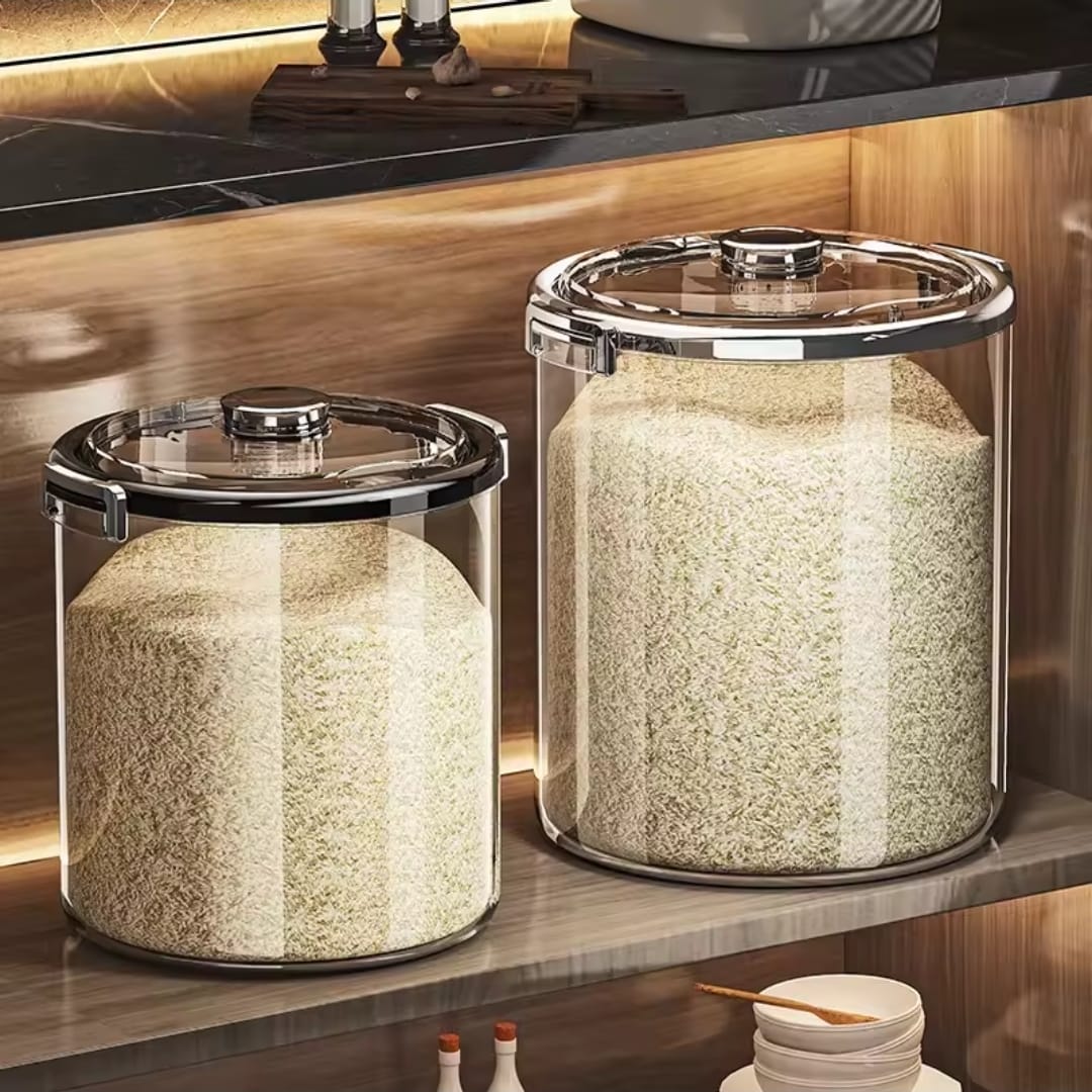 Airtight transparent rice bucket 5kg/10kg
