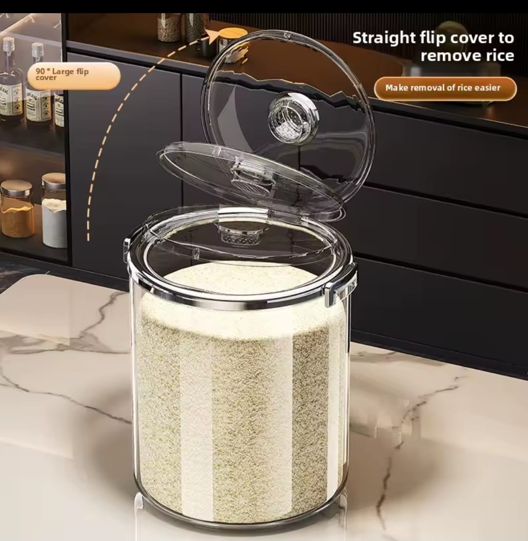 Airtight transparent rice bucket 5kg/10kg