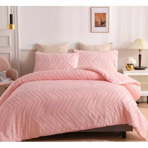 Luxury Tufted Wave Design Duvet cover set