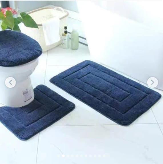 3pc Toilet mat set