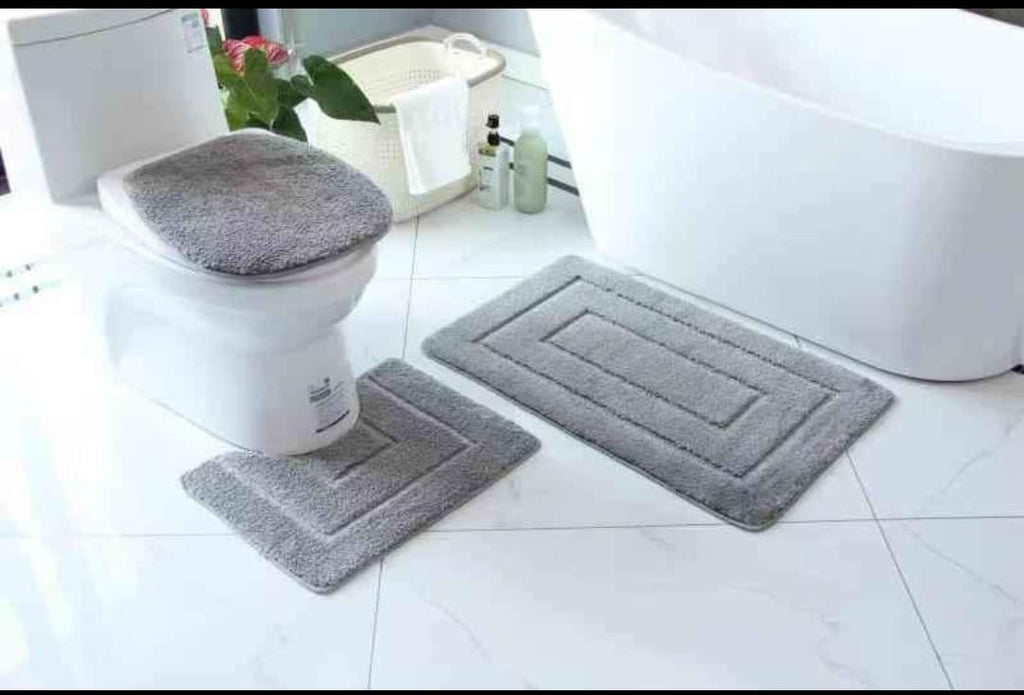 3pc Toilet mat set