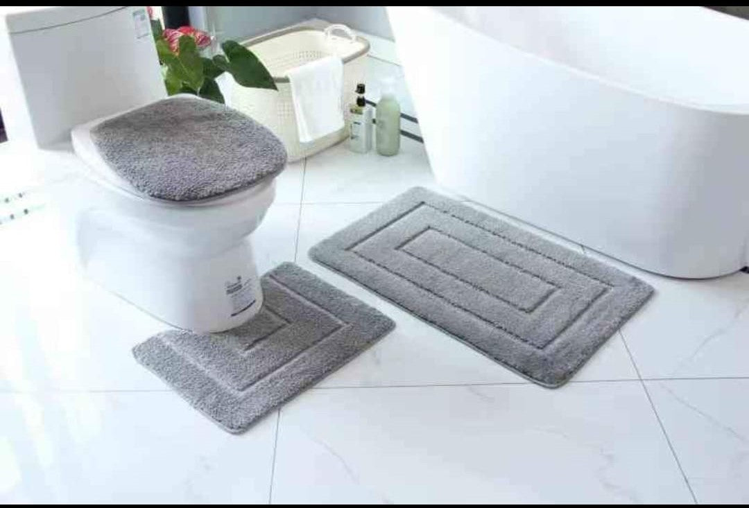 3pc Toilet mat set