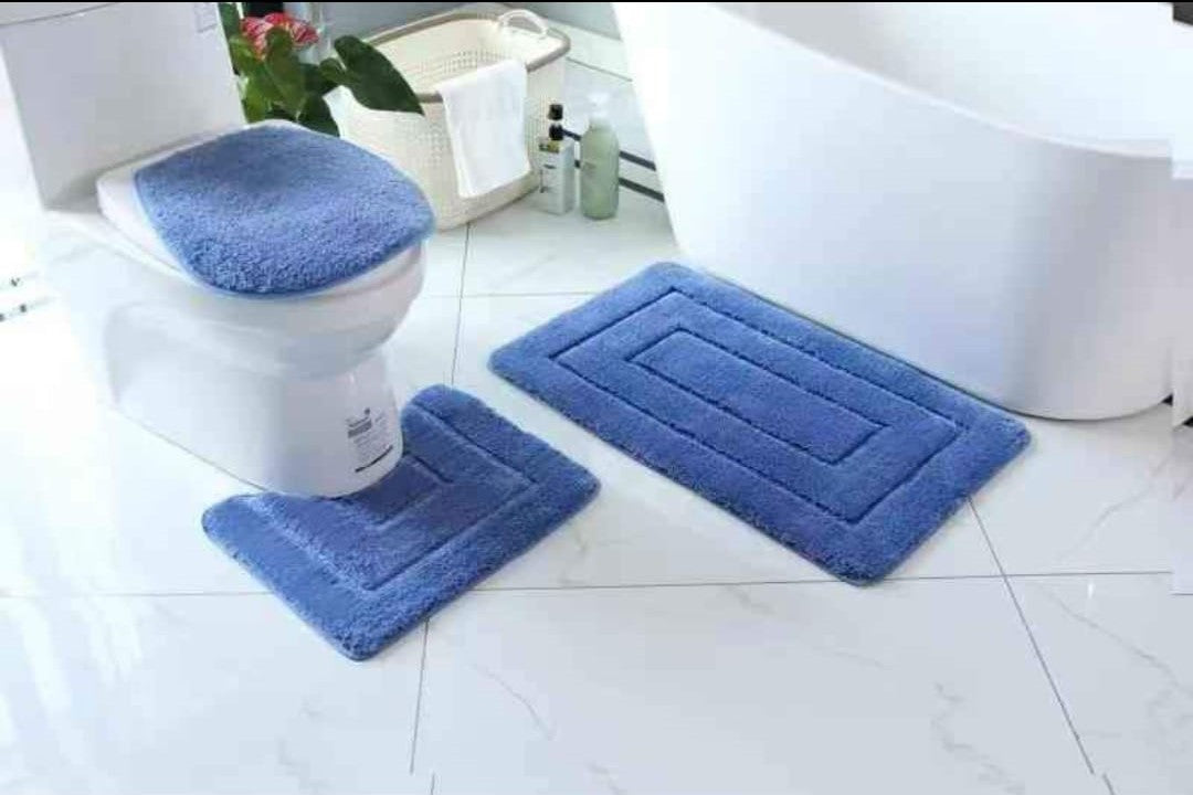 3pc Toilet mat set