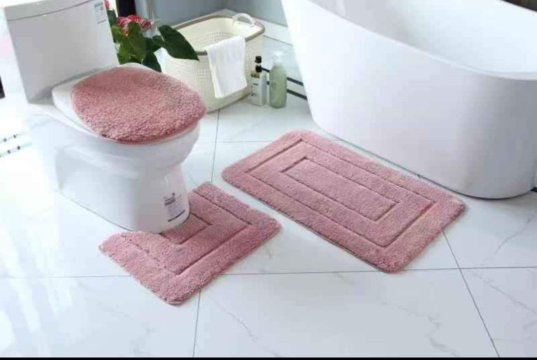 3pc Toilet mat set