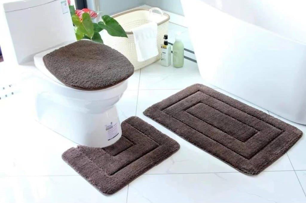 3pc Toilet mat set