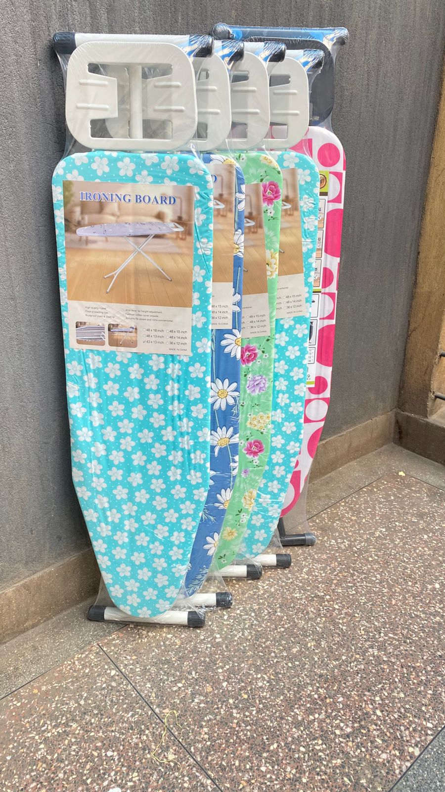 Metallic ironing board