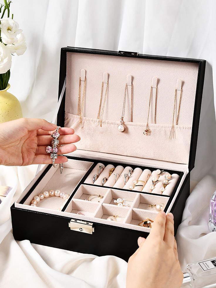 Exquisite Large Capacity Travel Jewelry Bag /  Jewelry Organizer