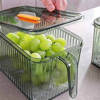 Elegant acrylic fridge container