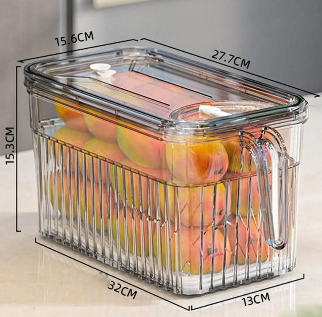 Elegant acrylic fridge container