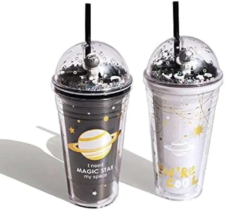 Astronaut Tumbler with straw