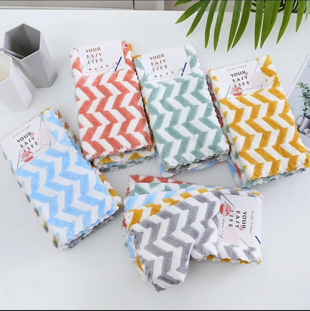 Microfiber kitchen towels -- 5pcs set