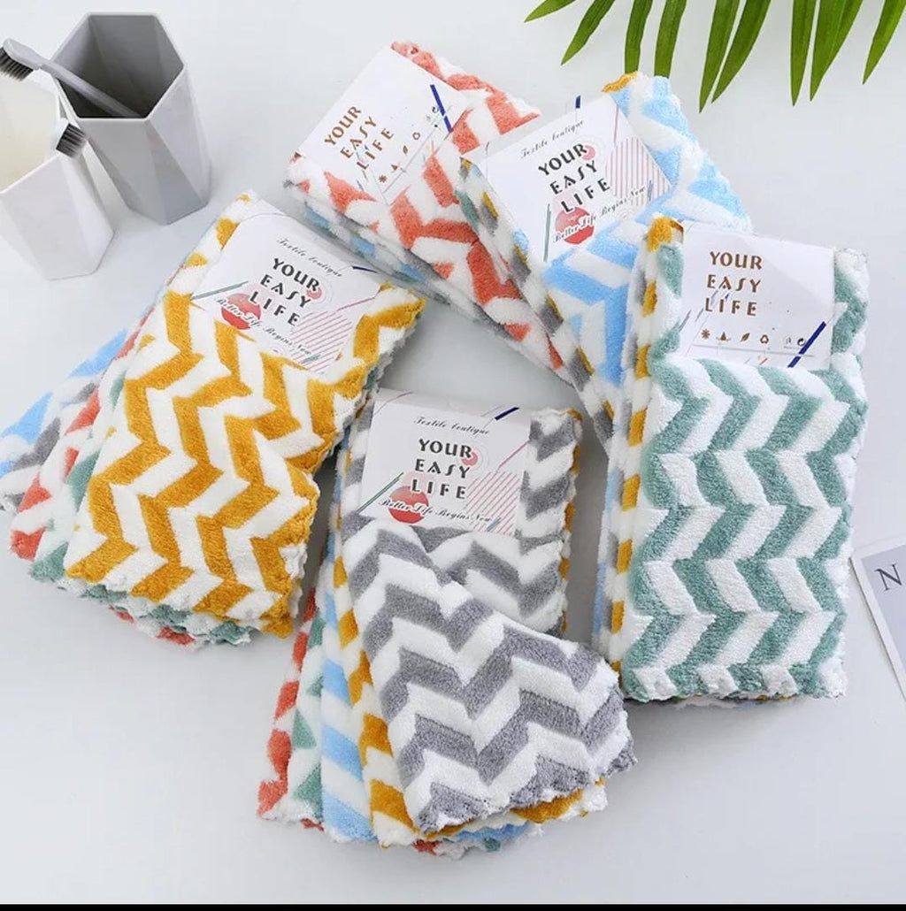 Microfiber kitchen towels -- 5pcs set