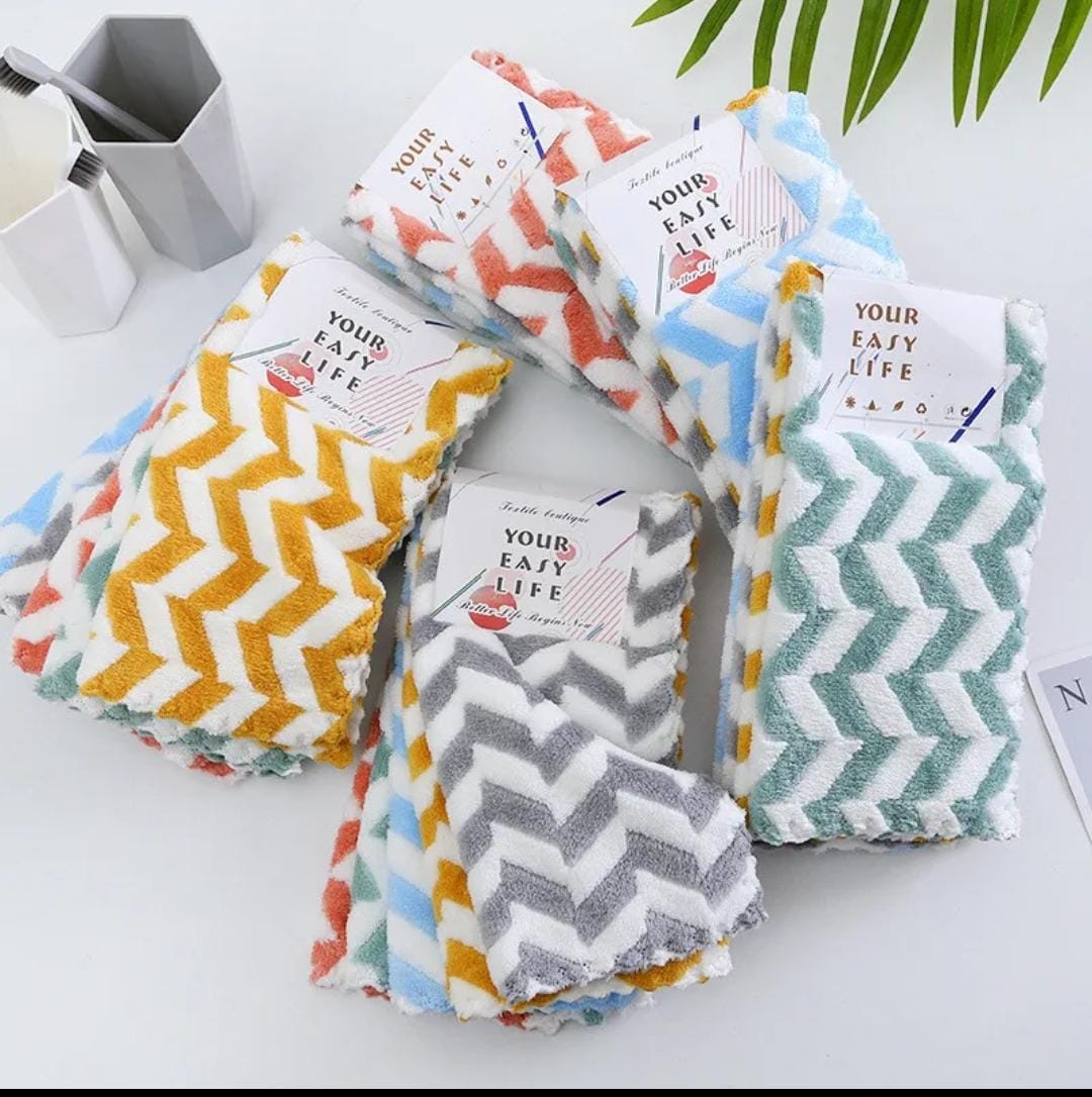 Microfiber kitchen towels -- 5pcs set
