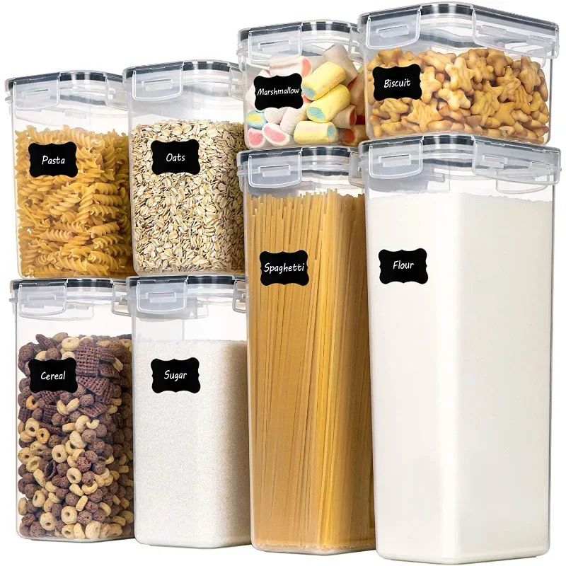 8pc food/cereal pantry storage containers