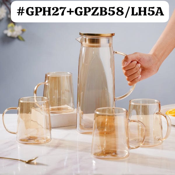 5PC SET BOROSILICATE GLASS SET