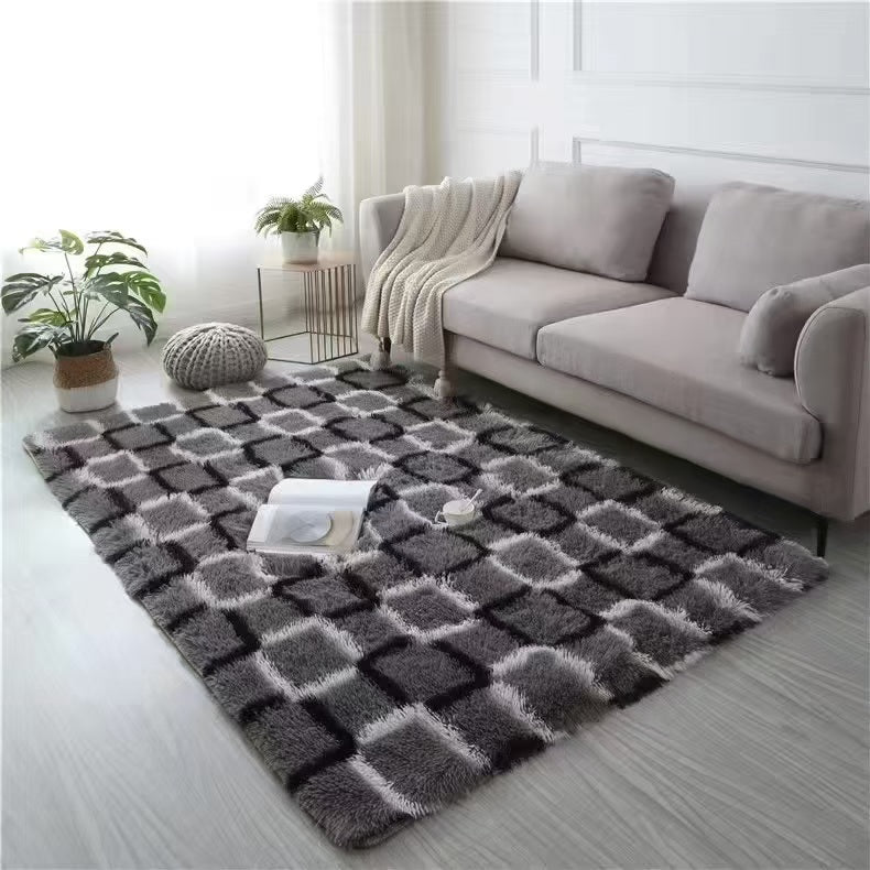 Fluffy Patterned Carpets 5 by 8