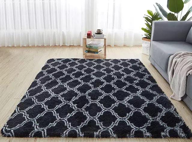 Fluffy Patterned Carpets 5 by 8