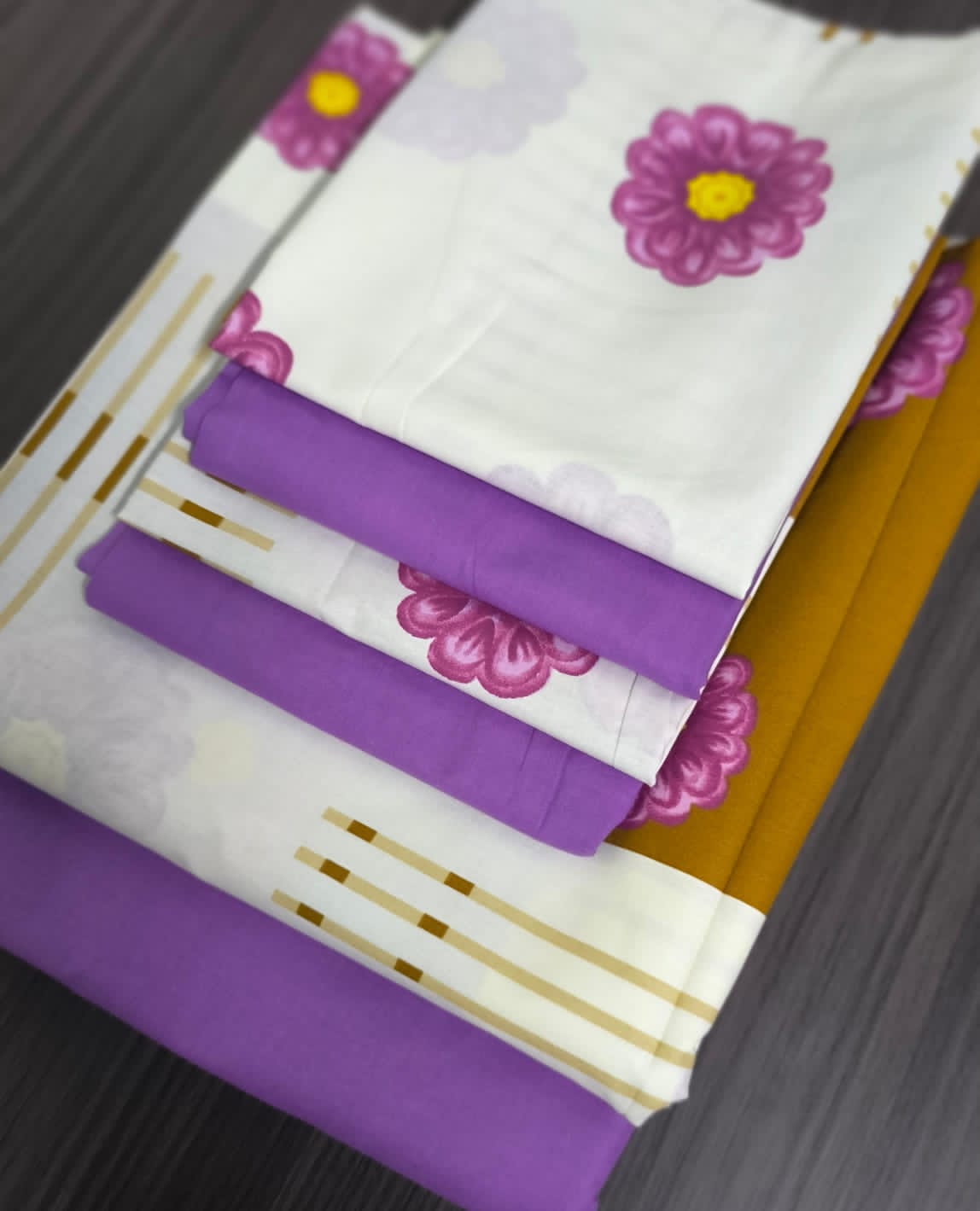 6pc Flat  Bedsheet (7by8)