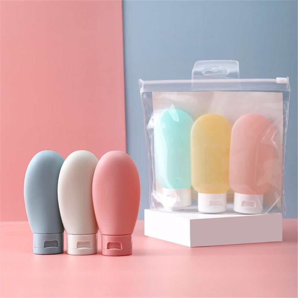 3pcs Squeezed Bottles Travel Split Bottle Set - 30ml ,60ml,100ml