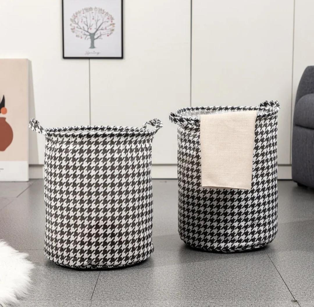 Foldable Laundry/Modern Fabric Storage Basket with Handle