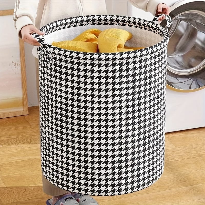 Foldable Laundry/Modern Fabric Storage Basket with Handle