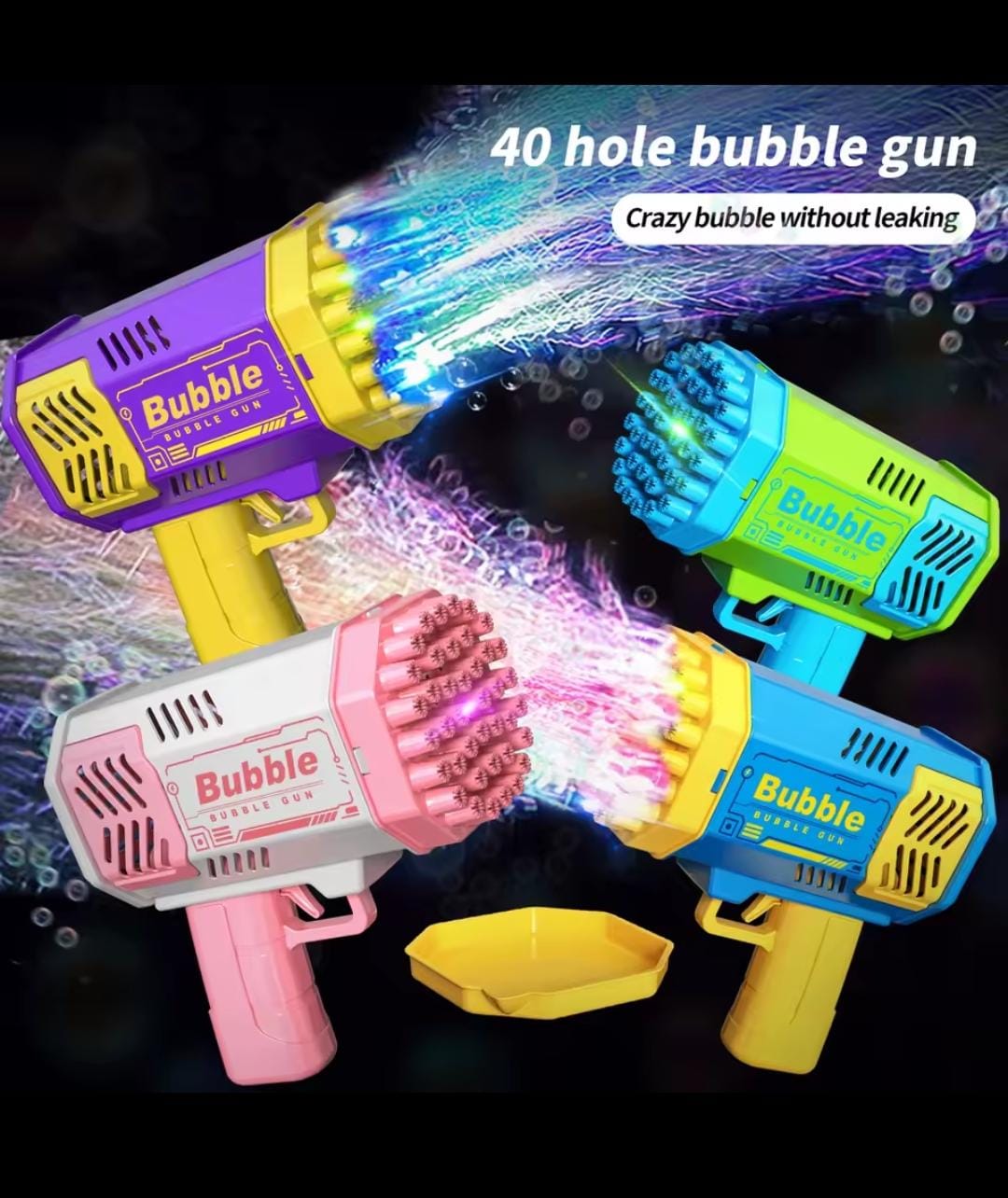 Handheld Portable Electric Automatic Bubble Gun