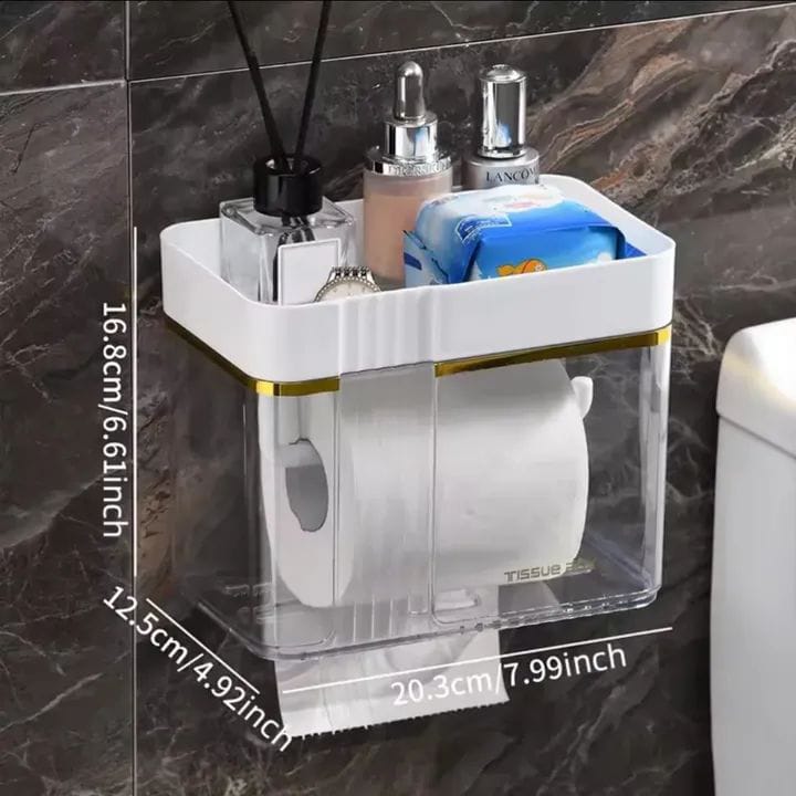 gold plated wall mounted tissue box