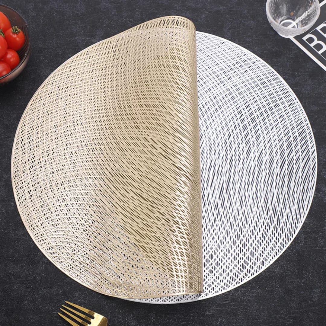 6pcs pvc non-woven table mats