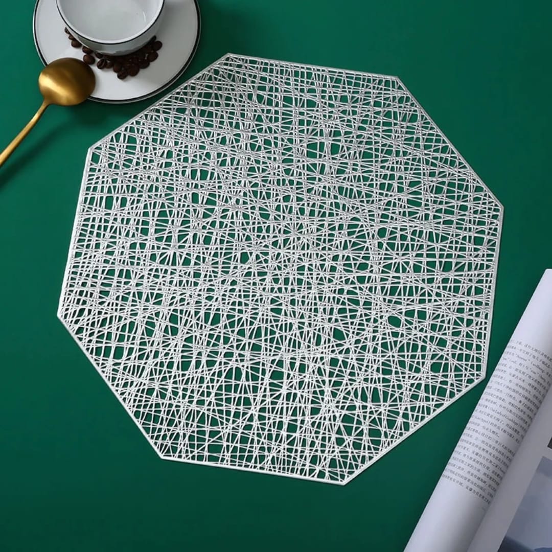 6pcs pvc non-woven table mats