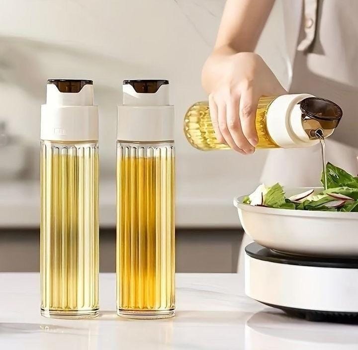 Luxurious glass oil jar