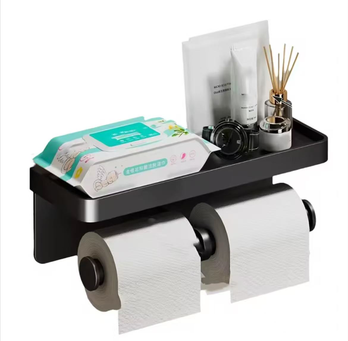 Double Roll Wall-Mounted Paper Holder