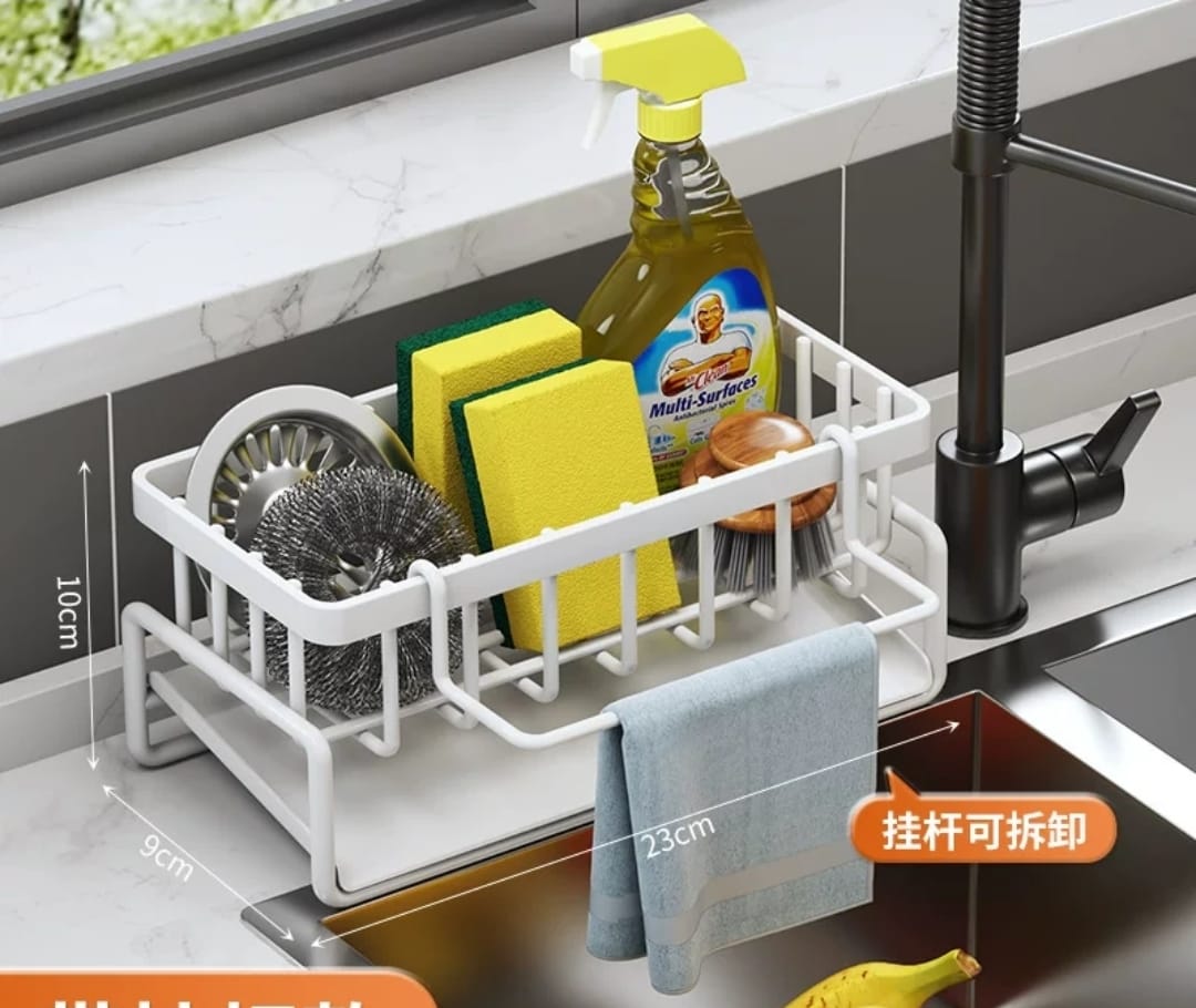 Sink Caddy Multifunctional Sink Sponge Detergent storage Rack